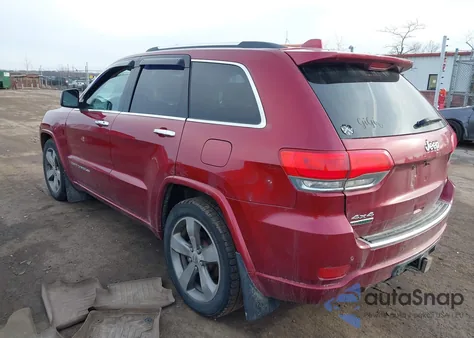 2014 Jeep Grand Cherokee Overland z USA, uszkodzony, nr VIN 1C4RJFCM1EC389355